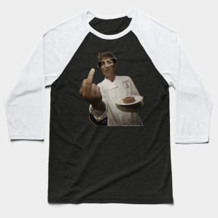 Refreshment Anthony Bourdain Middle Finger Baseball T-Shirt